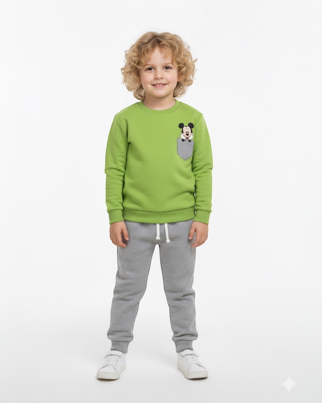 Mickey & Minnie Baskılı Çocuk Takımı