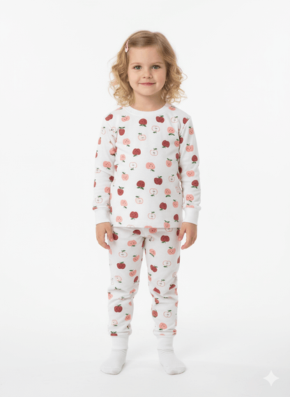 Desenli Şardonlu Pijama Takımı, çocuklar için sevimli ve renkli pijama takımı.