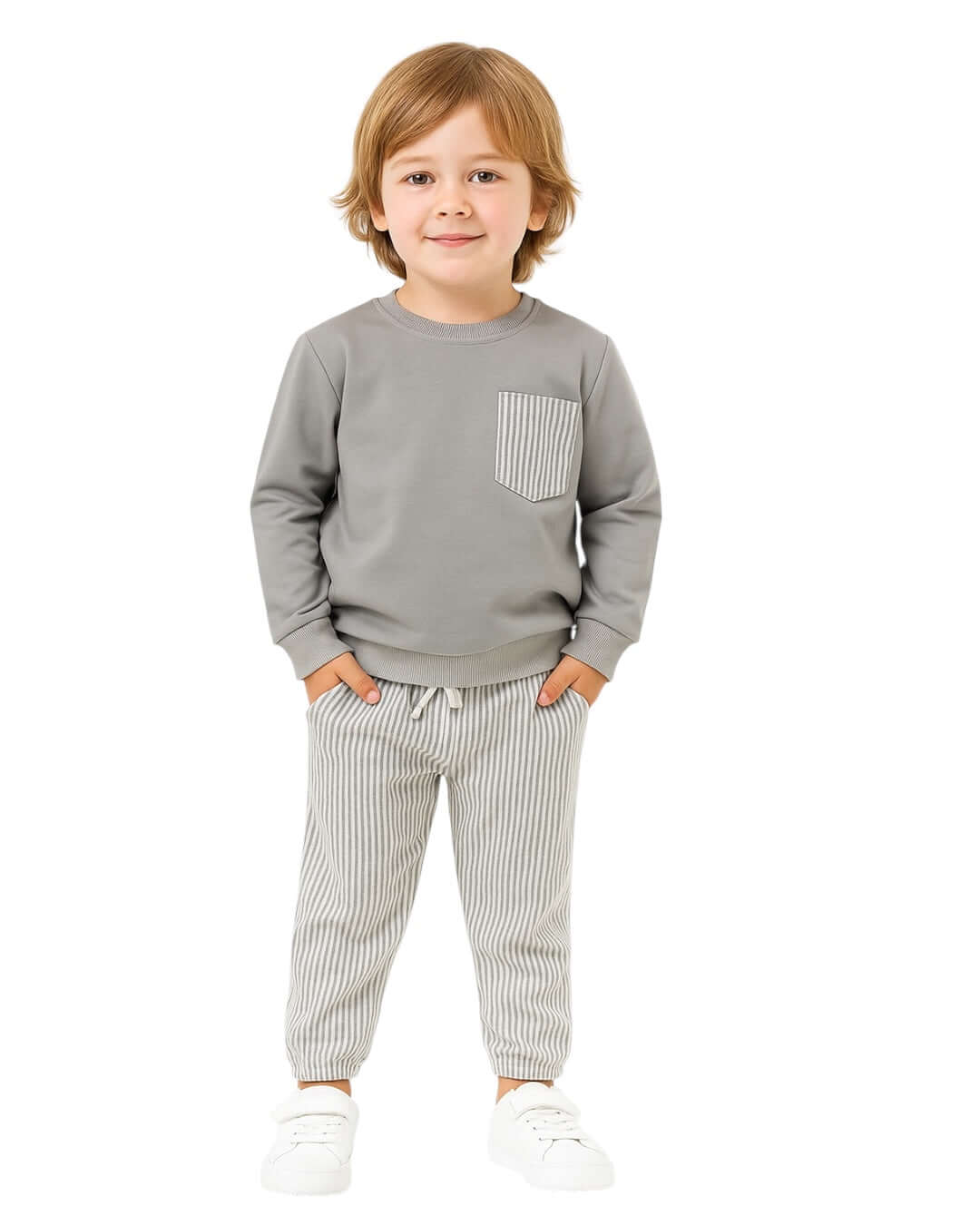 Cep Detaylı Burgu Kumaş Erkek Takım