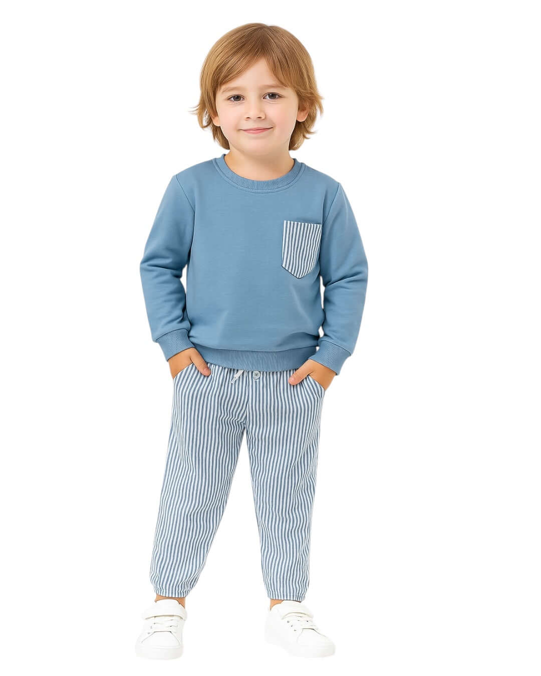 Cep Detaylı Burgu Kumaş Erkek Takım