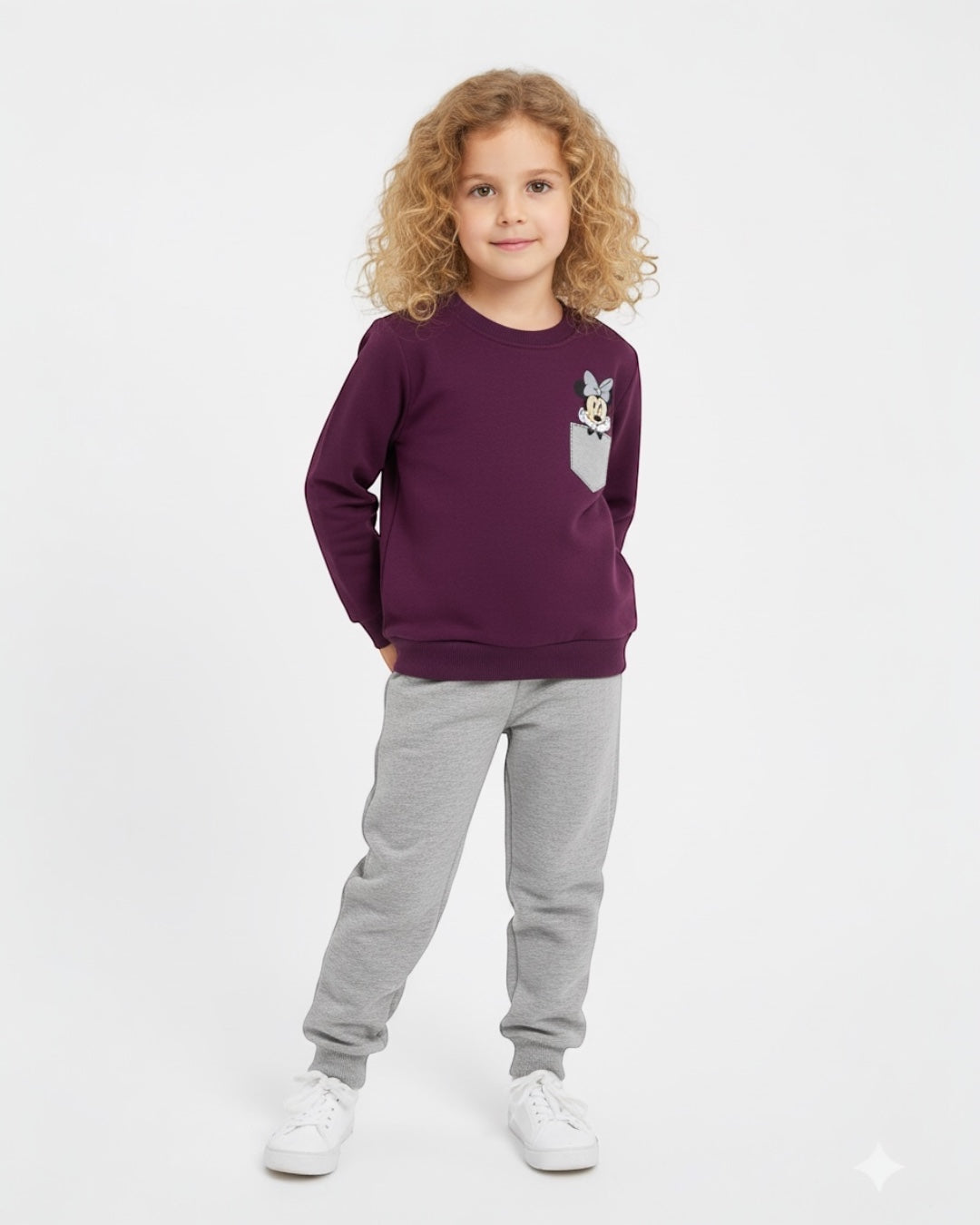 Mickey & Minnie Baskılı Çocuk Takımı