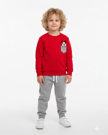 Mickey & Minnie Baskılı Çocuk Takımı