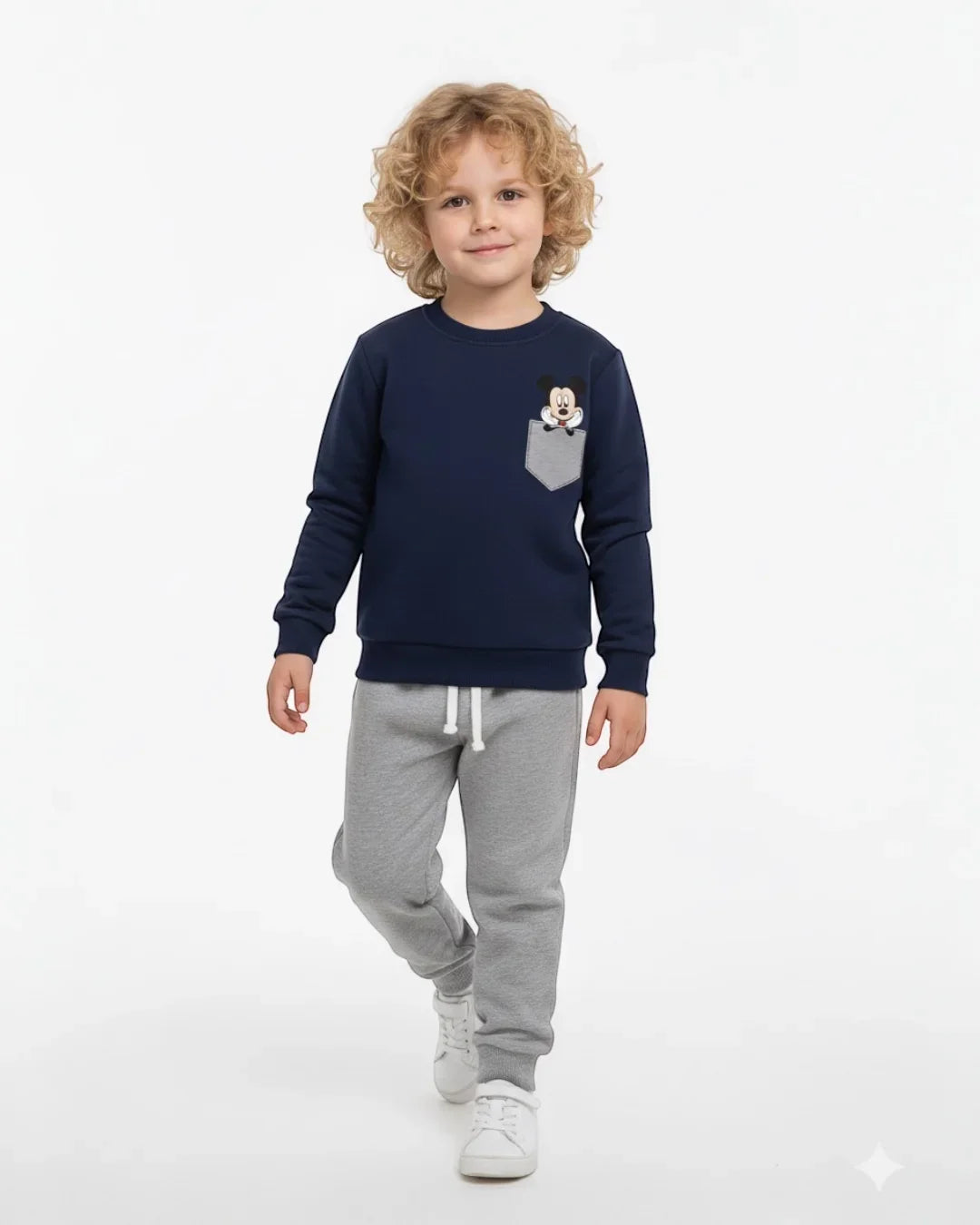 Mickey & Minnie Baskılı Çocuk Takımı