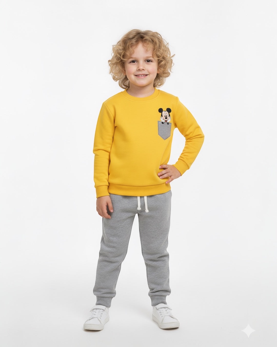 Mickey & Minnie Baskılı Çocuk Takımı