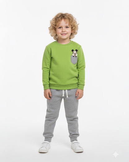 Mickey & Minnie Baskılı Çocuk Takımı