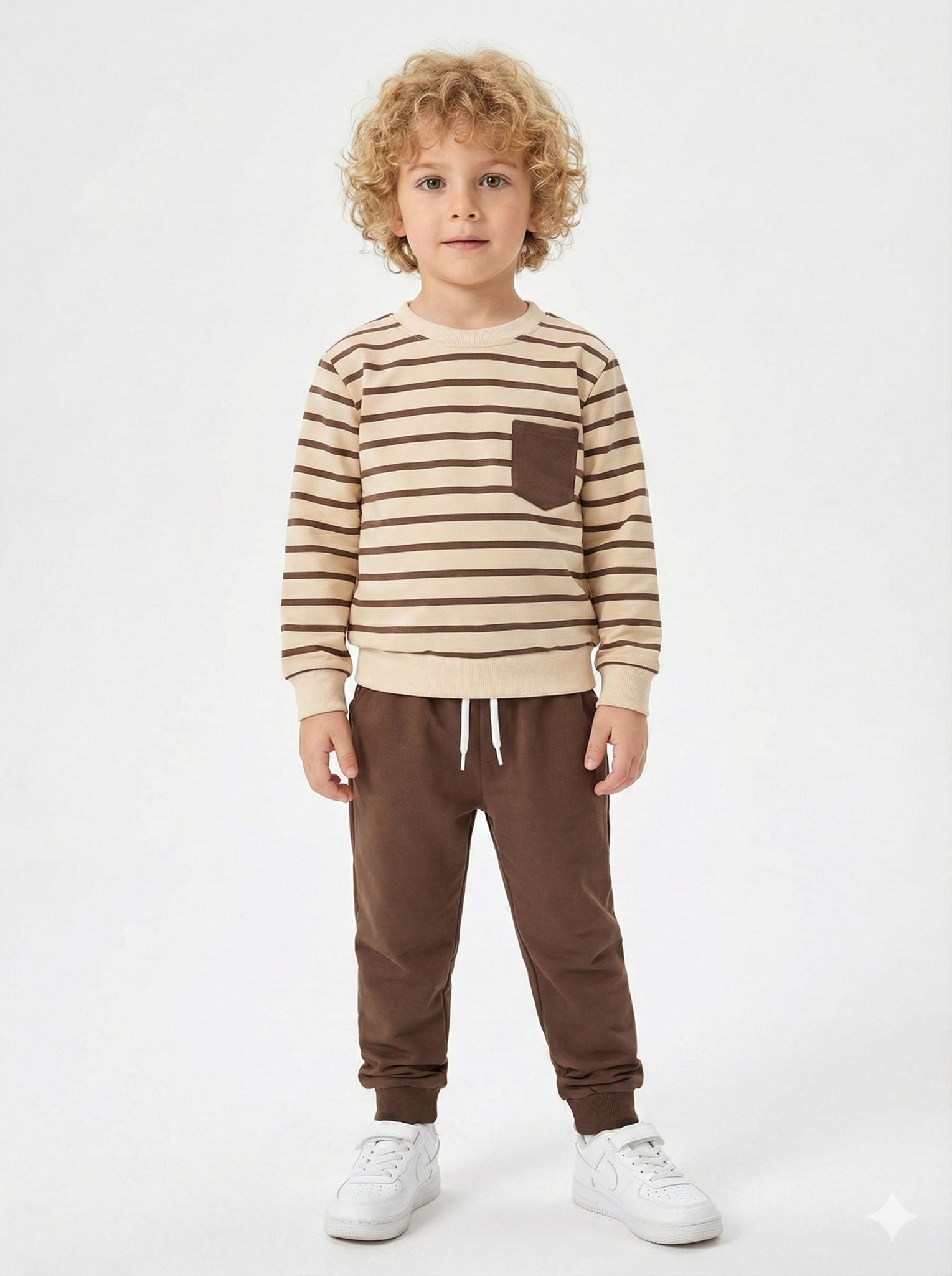 Çizgili  Erkek Çocuk Takımı