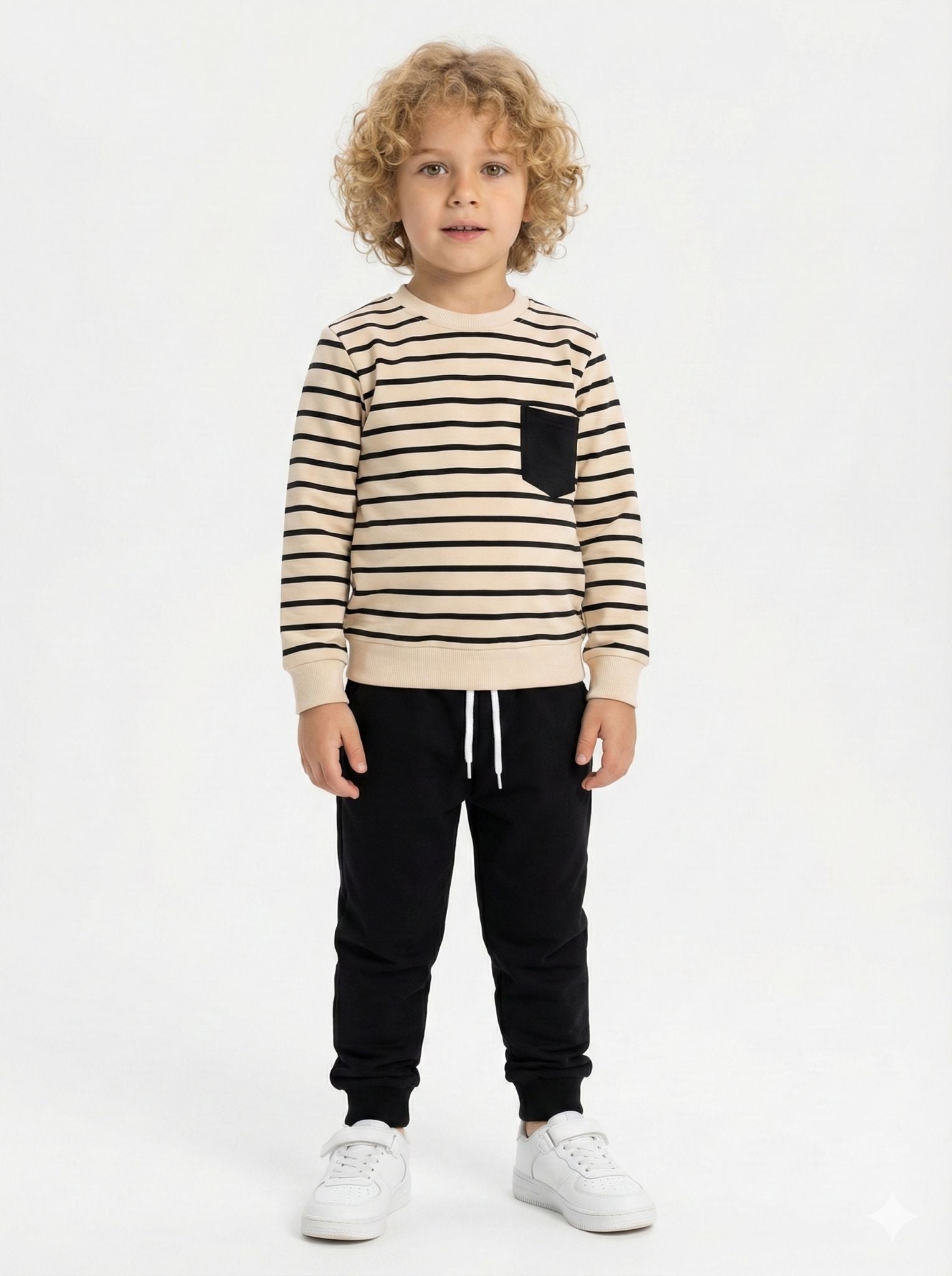 Çizgili  Erkek Çocuk Takımı