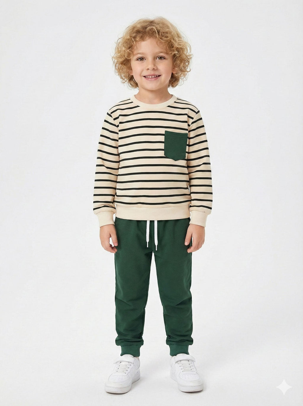 Çizgili  Erkek Çocuk Takımı