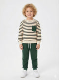 Çizgili  Erkek Çocuk Takımı